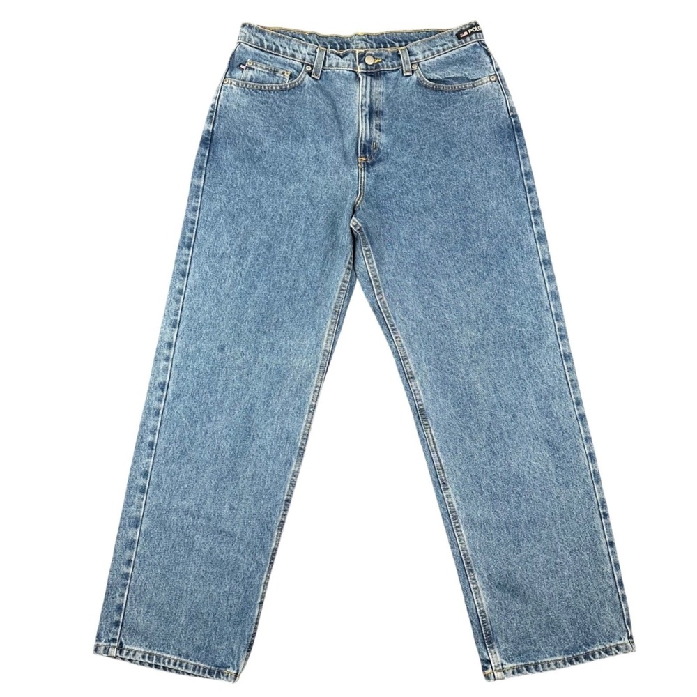 Polo Jeans Co Jeans RL Mens 34x30 Loose Fit Blue Denim Vintage 90s Baggy